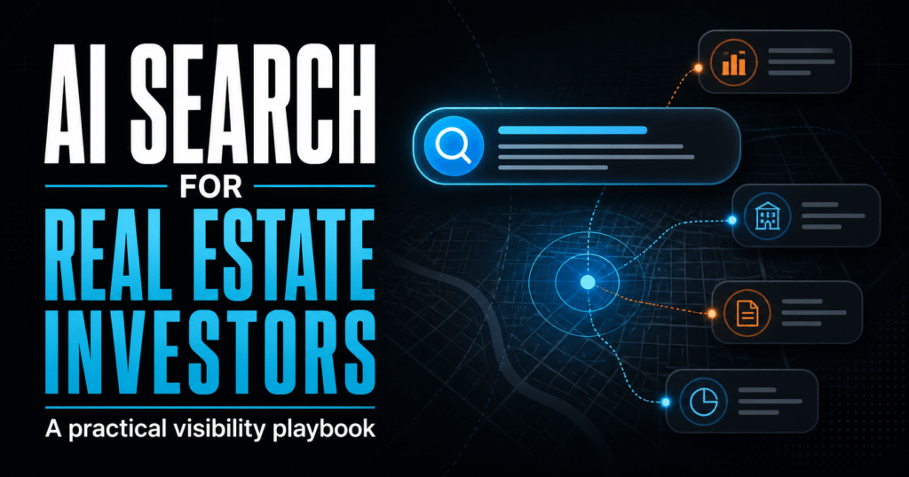 AI Search for Real Estate Investors: A practical visibility playbook