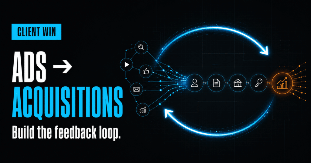 Client Win: Ads to Acquisitions—Build the feedback loop.